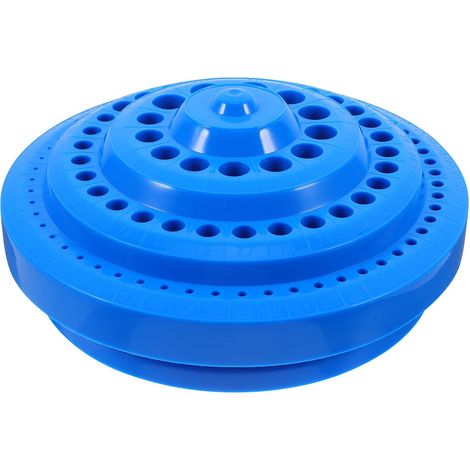 Boîte à Plusieurs Trous pour forets Bleu Plastique 100 emplacements pour Embouts de perceuse Rangement sûr et Pratique (1/5)