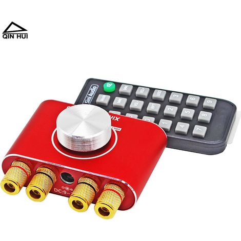 Carte d'amplificateur Bluetooth mini haute fidélité, boîtier haut-parleur haute puissance 250W, module de modification d'amplification audio.