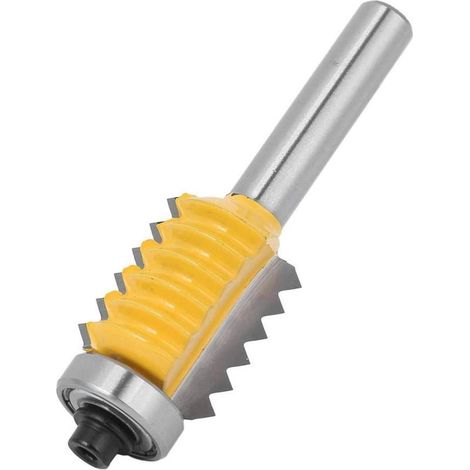 Jeu de fraises à défoncer, fraise à bois à queue de 8 pouces, fraise de guidage, fraise à joint réversible, fraise à bois, fraise à bois avec conception anti-recul, (8 x 24 fraises à tenon à dents mul (1/5)
