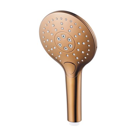 FugaFlow Eccelente Acces Douchette à main - ø12cm - ronde - 3 positions - Cuivre brossé PVD (Cuivre)