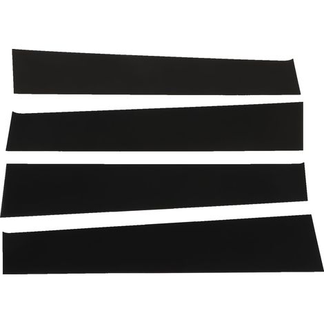 4 pièces de garnitures noires pour montants de porte et de fenêtre de voiture, remplacement pour Dodge RAM 2009-2018 (1/5)