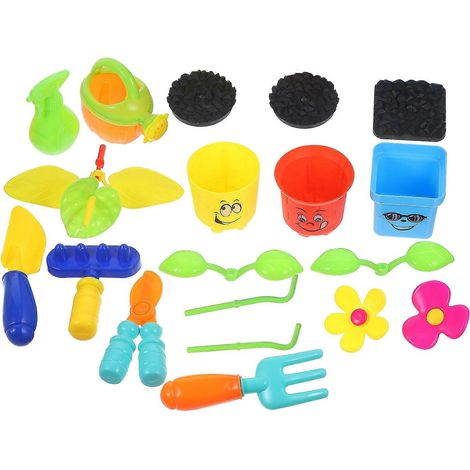 ensemble de jouets de plantation de fleurs simulées, kit d'outils de jardinage pour enfants (1/5)