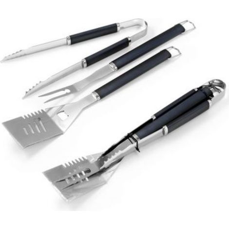 Set 3 pezzi per barbecue in acciaio inox Ompagrill
