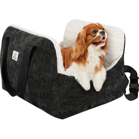 Hund Autositz Booster für kleine Hunde bis 12kg, mit Sicherheitsgurt (1/5)