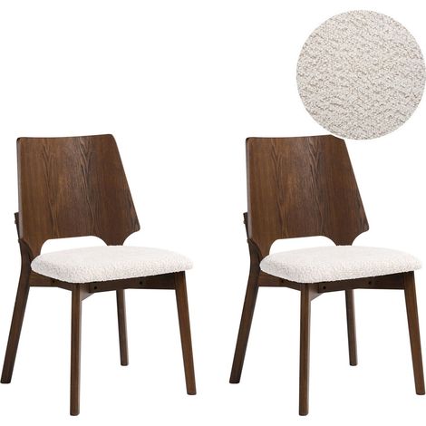 Esszimmerstuhl 2er Set ABEE Braun / Hellbeige (1/5)