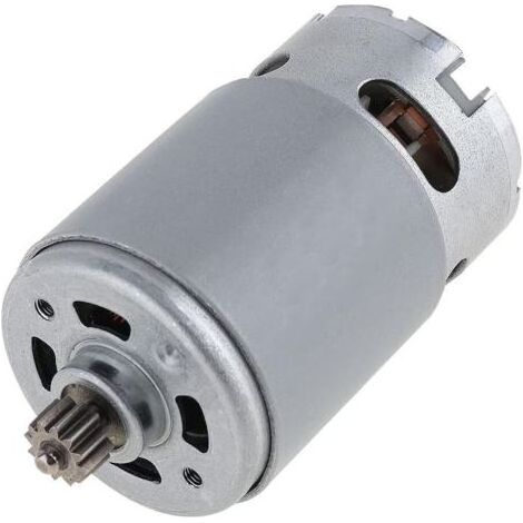 RS550 12V 23000 U/min Gleichstrommotor mit 12 Zähnen, zwei Geschwindigkeiten und Hochleistungsgetriebe für elektrische Bohrmaschinen/Schrauber (1/5)