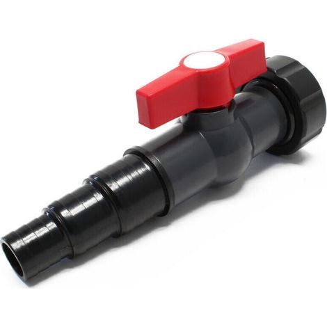Robinet à boisseau sphérique avec Poignée Embout à étage 25mm/31mm/38mm & Bague d'étanchéité Ø58mm