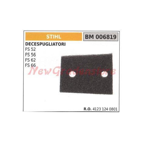 STIHL Schwamm-Luftfilter für FS Freischneider 52 56 62 66 006819