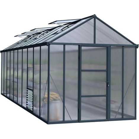 Canopia Serre de jardin Glory 15,3m² Grise (1/5)