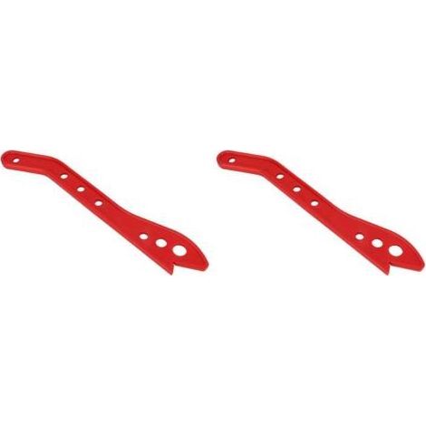 Lot de 2 blocs poussoirs et poussoirs pour le travail du bois en rouge de sécurité, idéal pour les travailleurs du bois sur les scies circulaires de table, les tables de fraisage, les scies à (1/5)