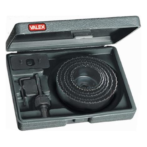 Valex Set 9 Frese e Seghe a Tazza Ø51-102mm per Legno, Plastica e Cartongesso - 1980434