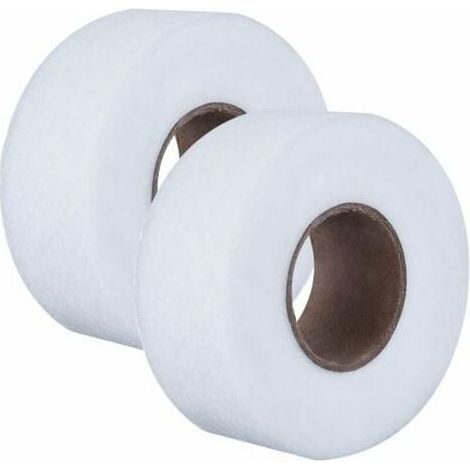 PiècesRuban d'Ourlet Bande Thermocollante Adhésif à Longueur de 70 Yards pour Chaque, Blanc, Largeur de 1 pouce(2.5cm) (1/5)