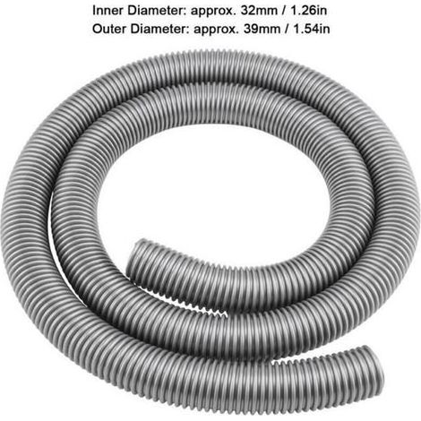 DBBEGK Vvikizy Tuyau d\\'aspirateur Tuyau Flexible de 2m, Tube souple intérieur 32mm extérieur 39mm, accessoire electromenager d’aspirateur (1/4)