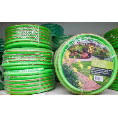 Manguera Aqualatex reforzada de 15 mm de diámetro  ideal para jardines y parcelas (1/2)
