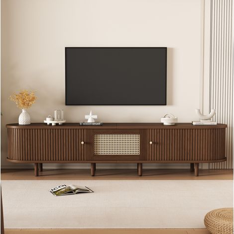 Mueble TV ovalado con almacenaje MDF 180 cm OKMYHOME (1/5)