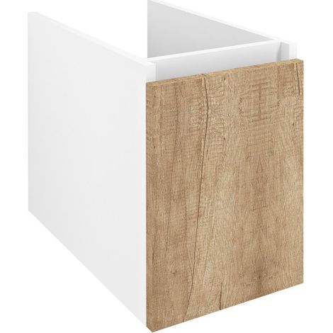 LOREA armoire à portes inférieures 30x44x51,2cm, droite/gauche, chêne alabama/blanc mat (1/4)