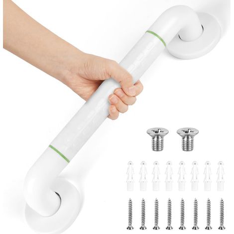 40 cm rutschfester Haltegriff für das Badezimmer, Duschgriff aus Edelstahl, Sicherheitshaltegriff mit Lichtkreisen, fester Sicherheitsgriff für ältere und behinderte Menschen.