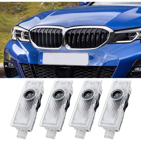 Projecteur de Lumière de Voiture,LED Lumière de Porte de Voiture,Projecteur de Porte de Voiture pour Logo,pour 1 2 3 4 5 6 7 Series X1 X2 X3 X4 X6 M GT Series (4 Pièces) (1/5)
