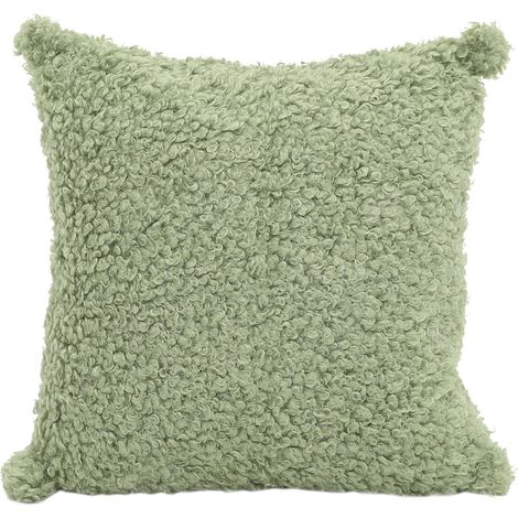 Kissenbezug Flauschiger aus Double Teddyplüsch Weicher Sofa et Wohnzimmer Kissenhülle (1/5)