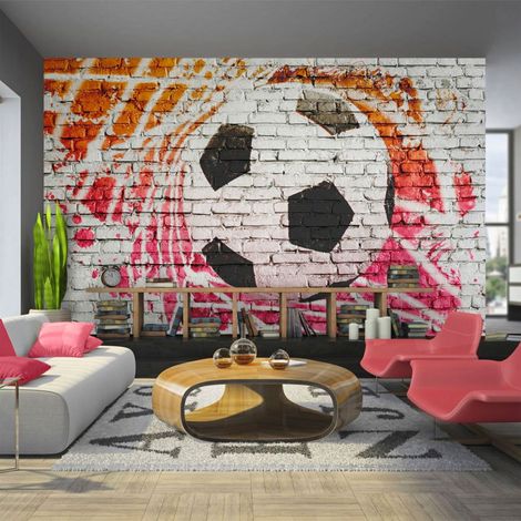 Papier peint football de rue - 200 x 140 cm (1/4)