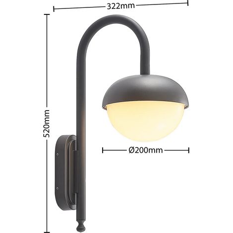 [NEUWERTIG] Lindby Kallie Led Außenwandleuchte Leuchte Lampe Außenwandlampe Led Lampe Li947 B-Ware