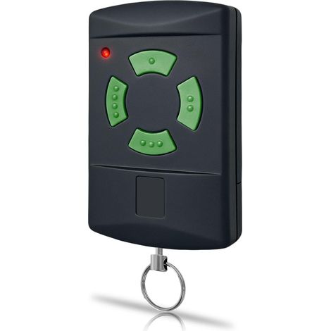 Émetteur portatif HSM4 26,975 MHz, 1 pièce, universelle, bouton vert, 4 canaux, pour ouvre-porte de garage, compatible avec HSM4-26.975, HSM2, HS2, DH01, HM02 26.975 Télécommande de porte de (1/5)