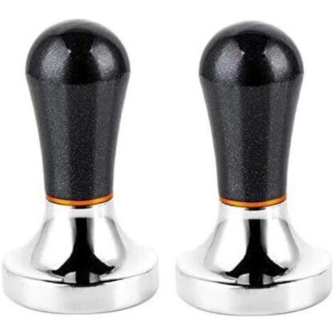 Paquet de 2 Tampons à Café en Aluminium de 57,5 Mm avec PoignéE pour CafetièRe (Noir) (1/5)