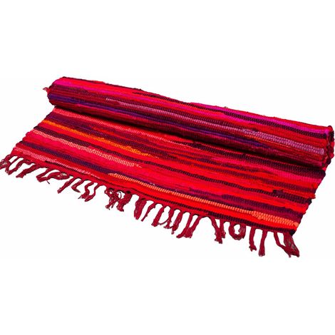 Grand Tapis Rag - 150x90cm - qualité premium - Shocking Pinks- Vendu par 1 (1/4)