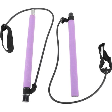 Kit de barre Pilates avec bandes de résistance pour femmes, équipement de Fitness Portable en 2 sections pour entraînement en Studio (1/5)