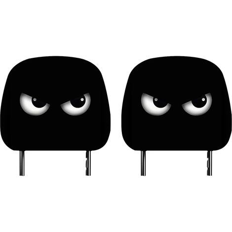Juego de 2 fundas para reposacabezas de coche con dibujos animados, bonitas y divertidas, para reposacabezas de asientos de coche. (1/5)