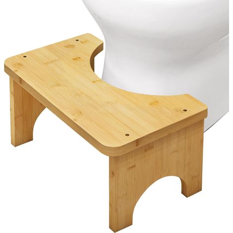 Tabourets De Toilettes En Boisz,372017CM Tabourets De Toilettes Physiologique En Boisz,Tabouret Toilette,Toilette Squatty Bois Pour Adultes,Enfants,Anti-Constipation,Contre Flatulences(Coloris Bois)