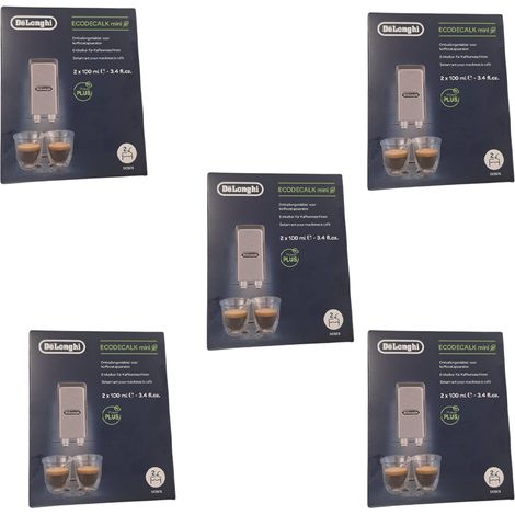 Ersatzteil - Set aus 5 natürlichen NOKALK-Entkalkern 2x100ml -  - DELONGHI, SIMAC