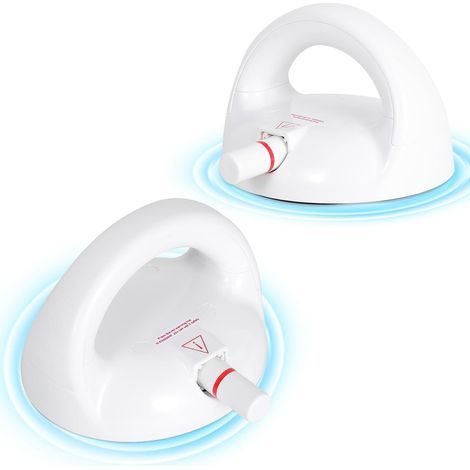 Duschgriff mit Saugnapf für Badewanne und Dusche, 12,7 cm, Tragkraft 181 kg, erhöhte Sicherheit für Senioren, weiß, 2er-Pack (1/5)