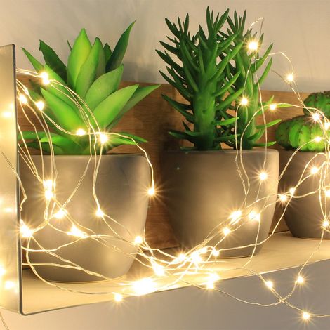 Guirlande lumineuse de Noël micro LED blanc chaud 7,5 m (1/3)