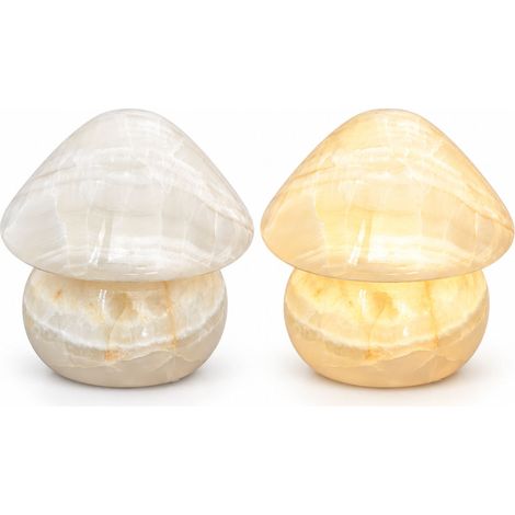 LED-Tischlampe aus Naturstein in Pilzform, 10 cm (1/5)