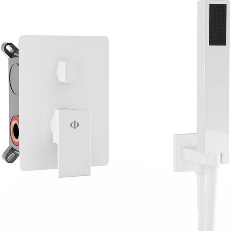 Kit De Ducha Empotrable Orion Monomando Blanco - GME (1/2)