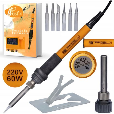Soldador Preciso OP60W – Set 8-en-1 60W, 200-450°C Para Profesionales y Aficionados (1/5)