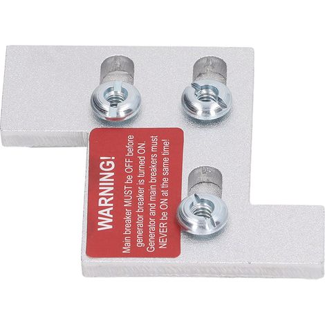 Kit de verrouillage de générateur compatible avec les panneaux General Electric CE 150 ou 200 A, espacement de 1 1/4 pouce (1/5)