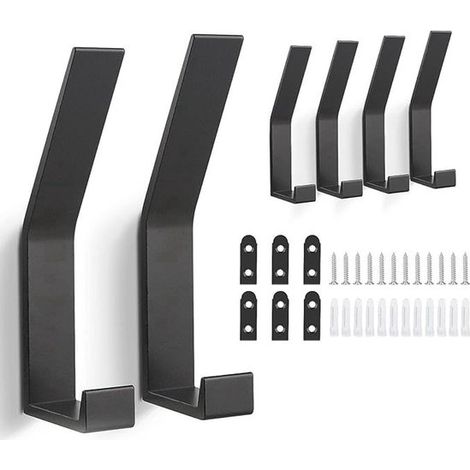 6-teiliges Garderobenhaken-Set Wandhandtuchhalter Moderne Kleiderhaken Garderobenhaken Robuste Wandhaken Doppelhandtuchhaken Für Badezimmer (1/5)