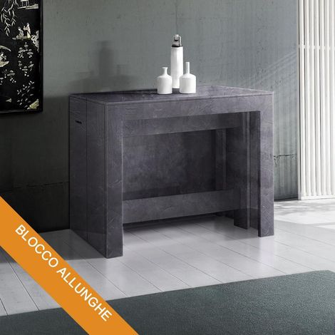 Consolle Inside 3 mt con Allunghe incorporate ardesia (1/4)