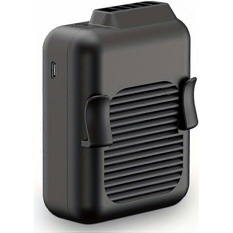 Tragbarer Gürtelclip-Ventilator, 6000-mAh-Akku, hohe Drehzahl von 5100 U/min, 3 Geschwindigkeitsstufen, freihändige Bedienung, mit USB-C-Anschluss, ideal für Outdoor-Arbeit, Klettern und Wandern (1/5)