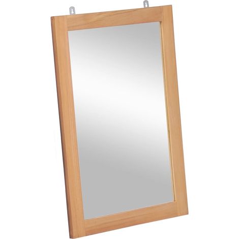 Miroir mural Luxueux, Miroir chambre, Teck massif 50 x 70 cm OIB3362E (1/5)