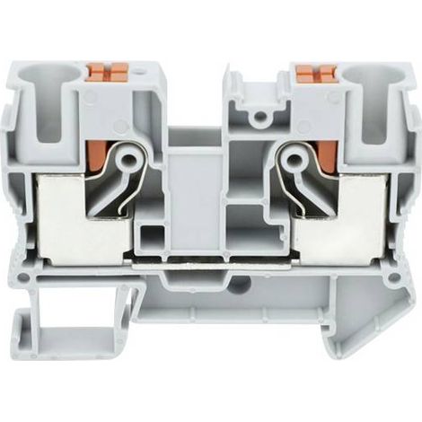 TRU COMPONENTS TC-JPT10 Grey Borne de passage 10.2 mm connexion rapide Nombre de pôles: 2 0.5 mm² 10 (1/2)