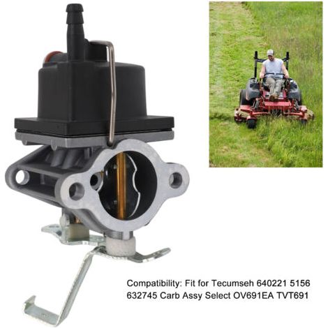 Stainless steel and aluminum carburetor for garden engines – Compatible with Tecumseh models 640221, 5156, 632745, OV691EA, TVT691 – Powerful and durable (1/5)