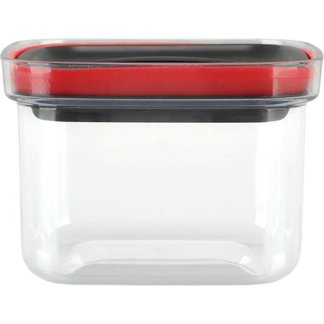 Boîte de rangement alimentaire hermétique noire 600ml, récipient transparent étanche avec couvercle pour riz et céréales mélangés. (1/5)