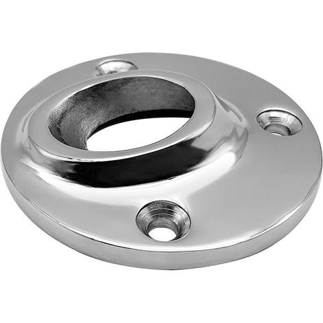 Embase tubulaire courte en acier inoxydable 316 soudable à fond rond, pour rambarde, accessoires de quincaillerie nautique, yacht et camping-car, angle de 60°, épaisseur de 25 mm. (1/3)