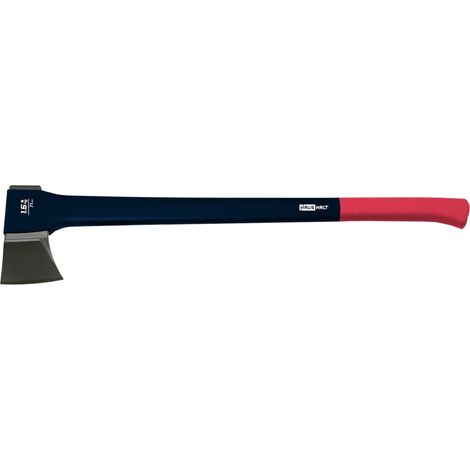 Ascia HAUSHALT HH-427E, 710 mm, 1,5 kg, testa in acciaio inox, con impugnatura in gomma antiscivolo in rosso ( 000051405555 )