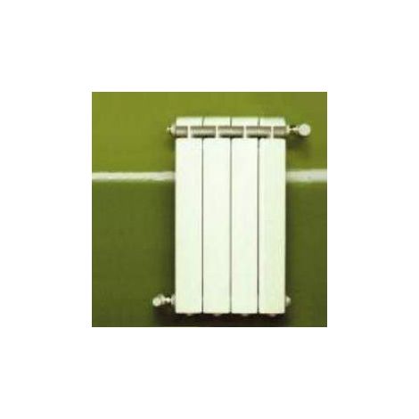Chauffage central fonte aluminium 4 éléments blanc 340W – Dimensions 432x320x80mm – Pour installations jusqu'à 110°C – Garantie 10 ans – Global (1/4)