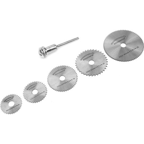 Jeu de 6 lames de scie en acier rapide, petites lames de scie pour le travail du bois, outils électriques, meuleuses électriques, accessoires pour meuleuses à levage (1/5)
