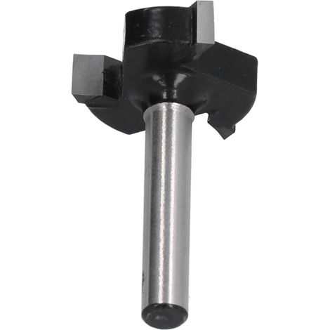 Fraise de surfaçage bois CNC 6mm queue 24mm tête 3 lames carbure YG6 acier 45 coffret 1 pièce (1/5)